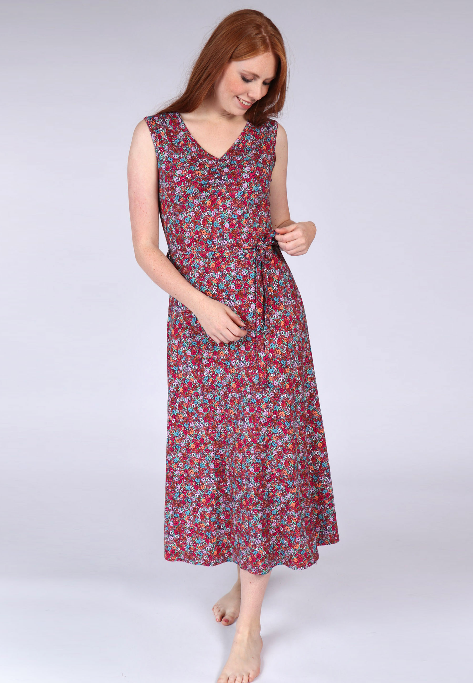Verso Kleid in Samtrosa main image 0