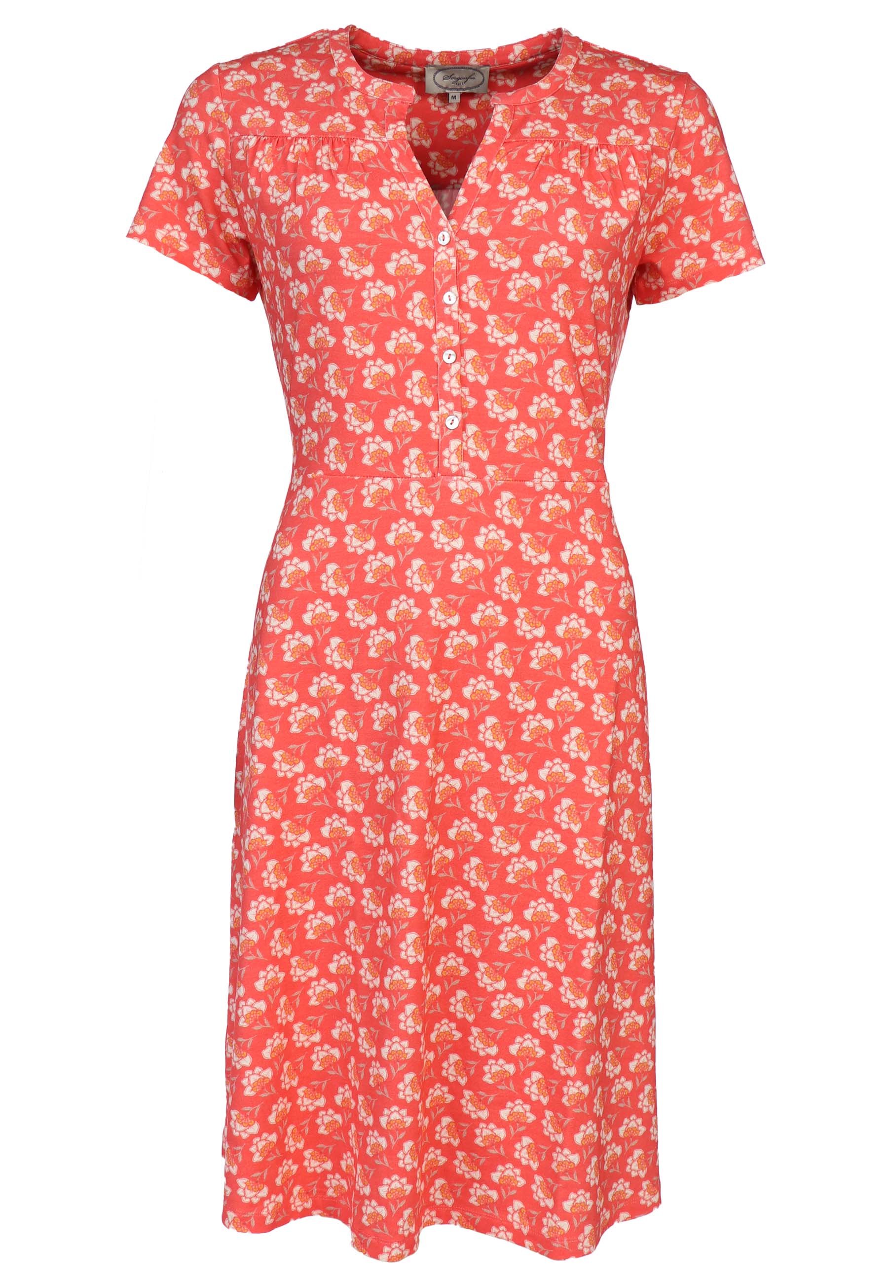 Kleid Helna - peach in rot im Sorgenfri Sylt Online Shop