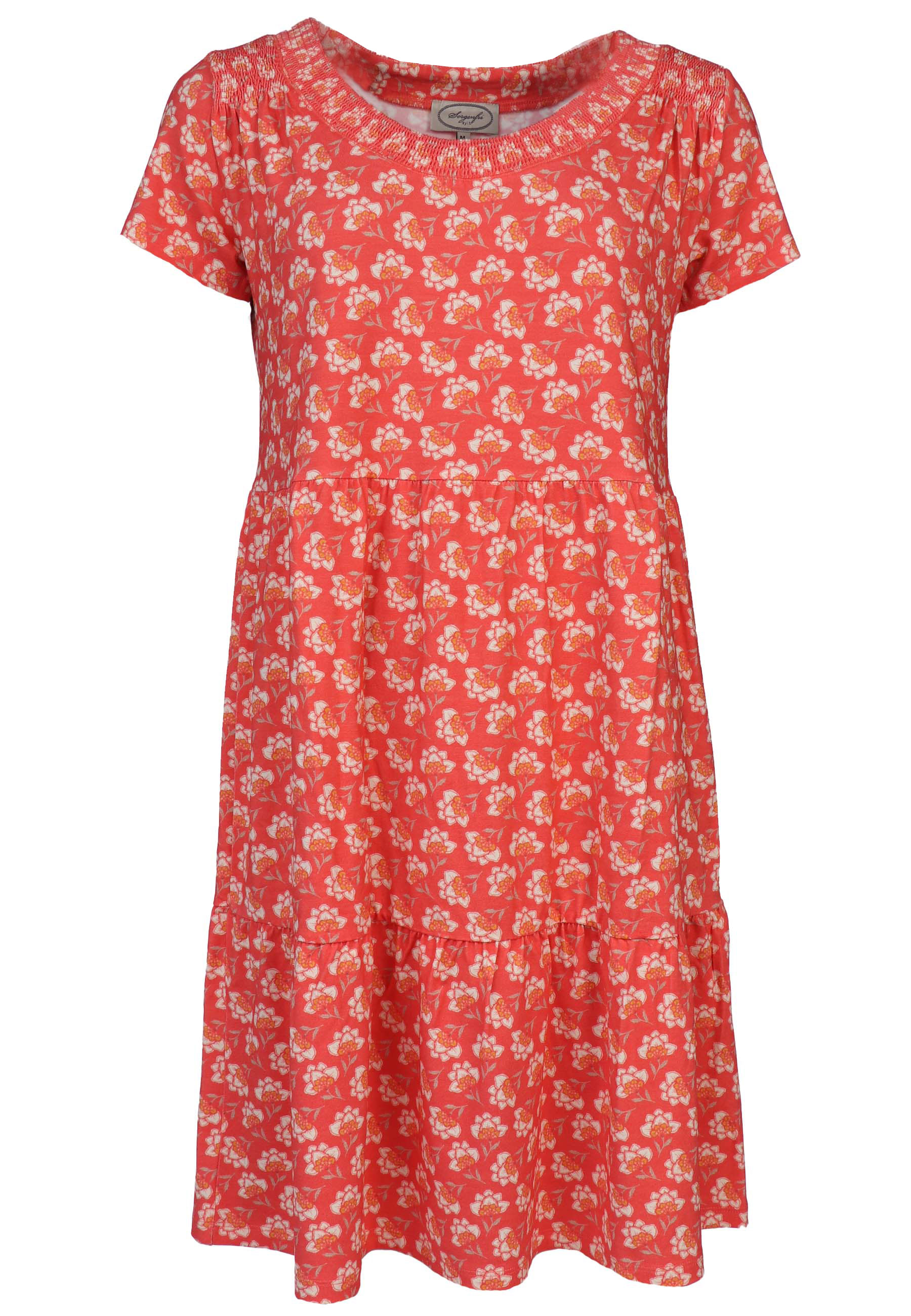 Kleid Jemma - peach in rot im Sorgenfri Sylt Online Shop