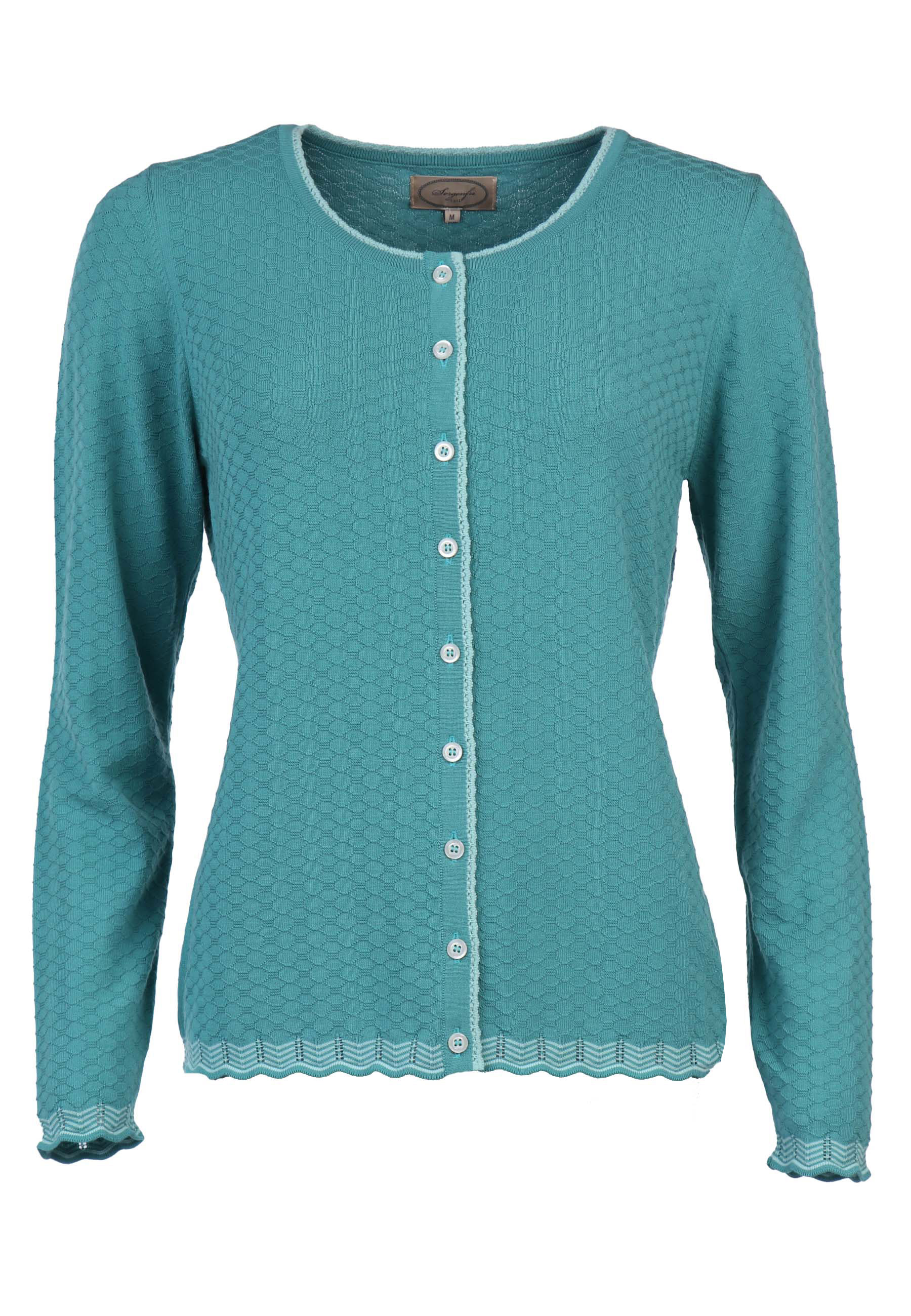 Button Front Pointelle Cardigan, Cleo