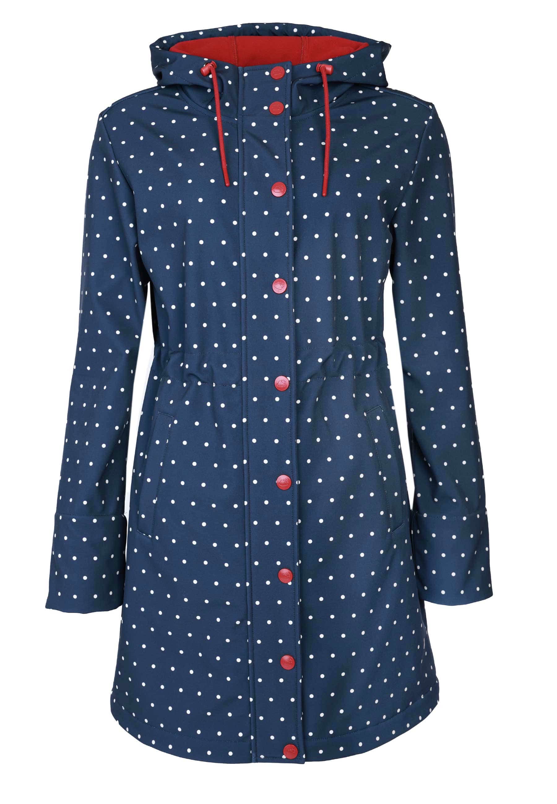 Mantel Brynja dot - navy im Scandic Fashion Online Shop