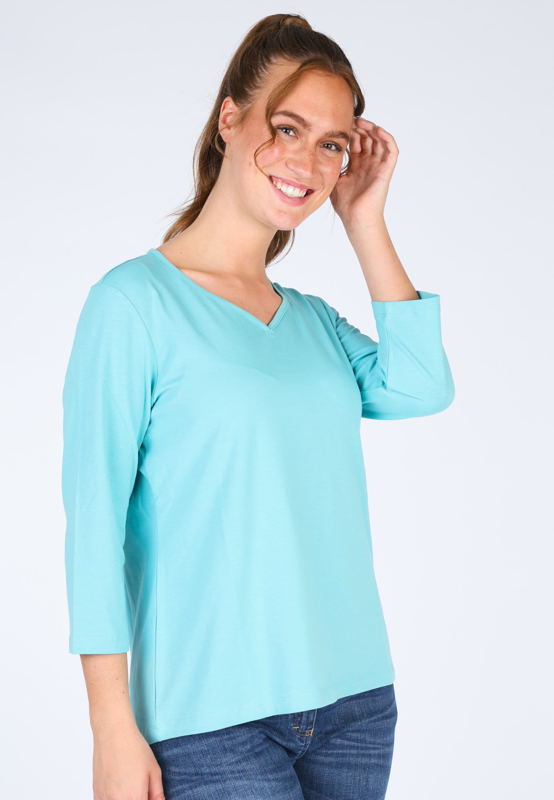 ♡[～3/25]My♡ 3/4-Arm-Shirt Hellena - wave im Deerberg Online Shop