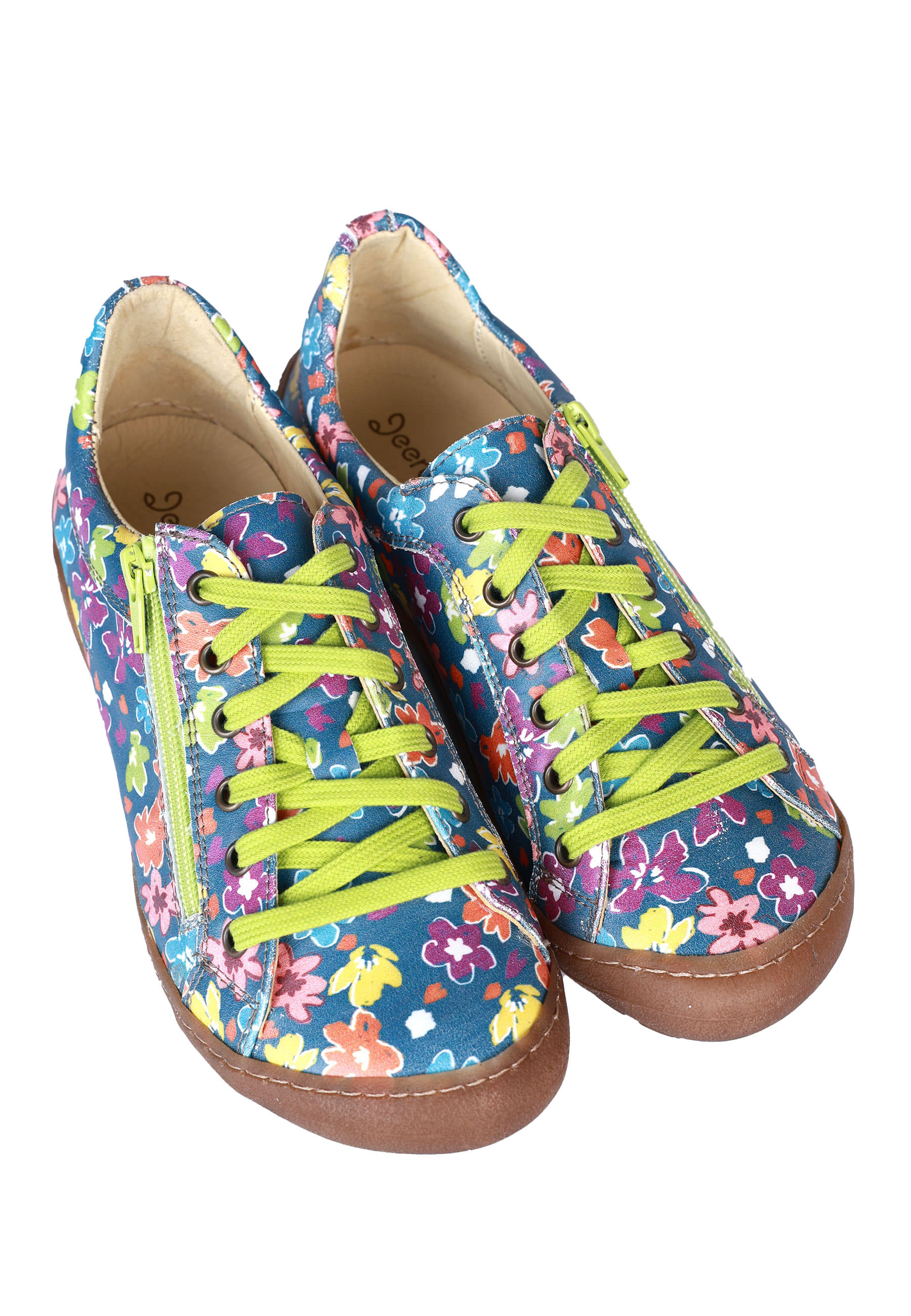 Loa Deerberg Sommerschuhe Damen Sneaker Keitlin Flower Denim Im