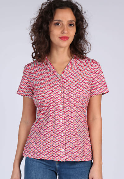 Bluse Celestina spring feather - magenta
