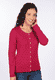 Strickjacke Lele  - cerise