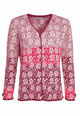 Strickjacke Christa Roses - purple