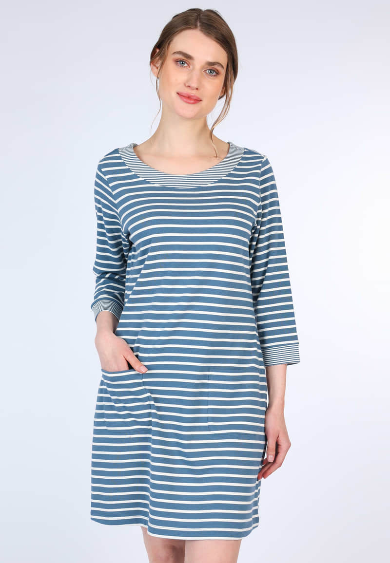 Kleid Tola stripe - denim