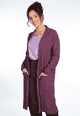 Strickjacke Ilka - plum