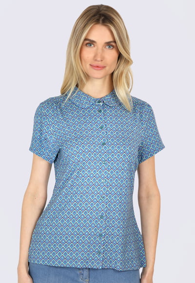 Bluse Andy spring bow  - lagoon