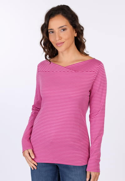 Langarmshirt Kajsara - cerise