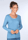 Langarmshirt Malin - swedish blue