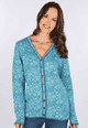 Strickjacke Christi  - ocean