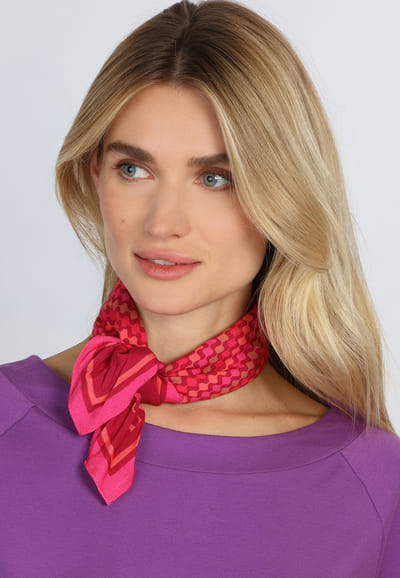 Tuch Fleuri circus  - cerise