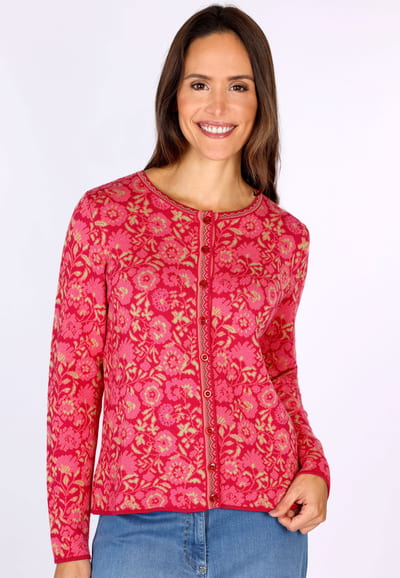 Strickjacke Mica  - cerise