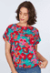 Bluse Meren Big Flower - ocean