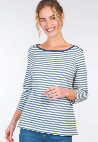3/4-Arm-Shirt Daria - swedish blue