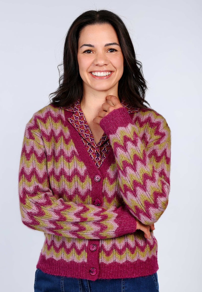 Strickjacke Toniette - red wine