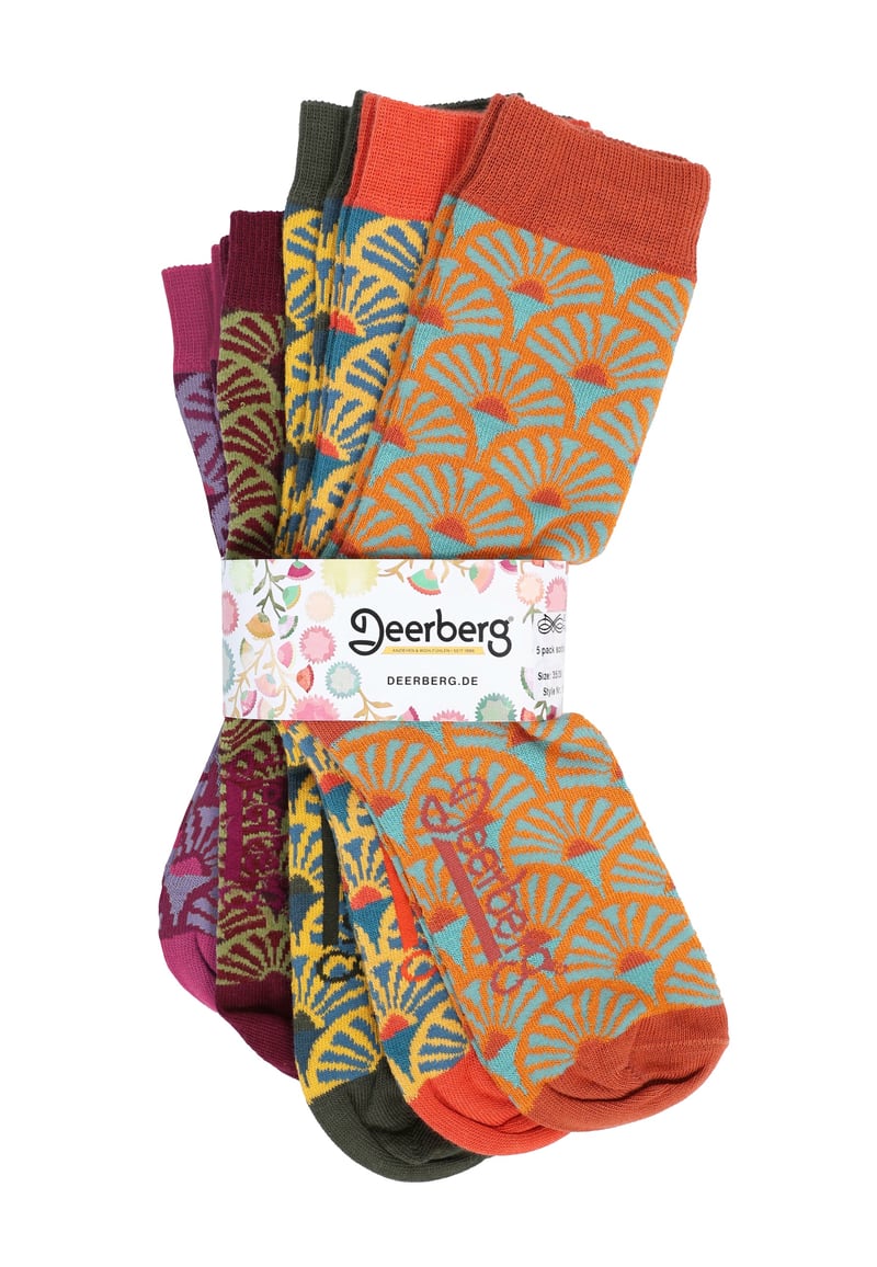 5-er Set Socken Skroelar - multicolour