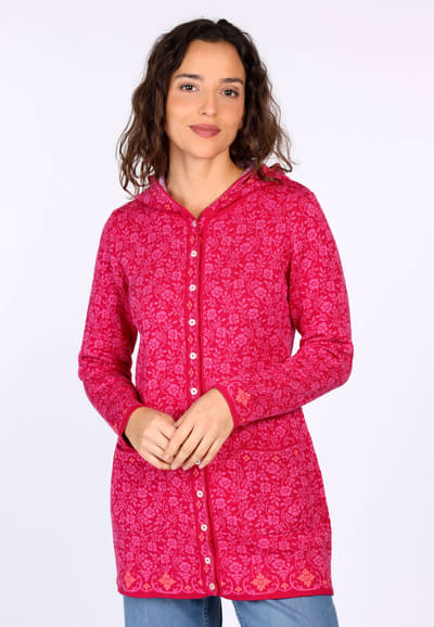 Strickmantel Annika  - cerise