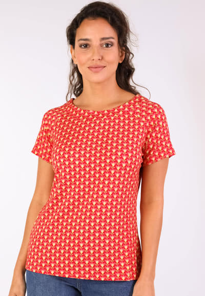 T-Shirt Zoe retrotulip - poppy