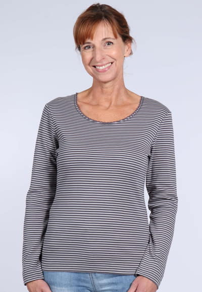 Langarmshirt Sandra - anthracite