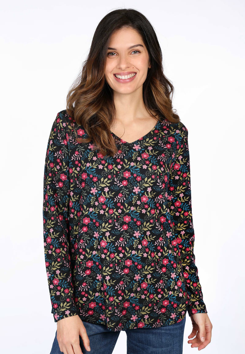 Langarmshirt Adisara - black