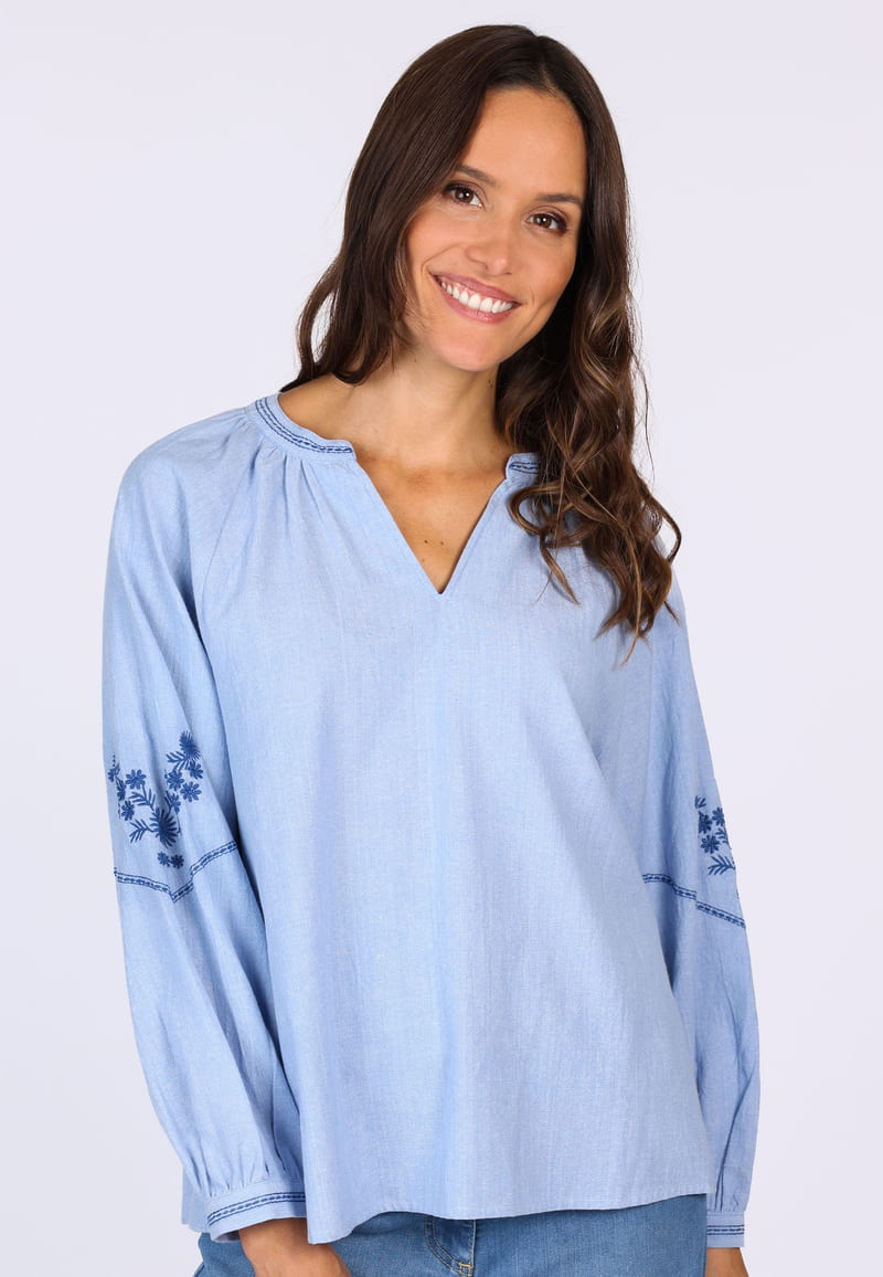 Bluse Armand - baby blue
