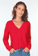 Strickjacke Valea - rubin