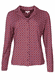 Bluse Celeste geo  - deep purple