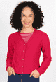Strickjacke Valeara - cerise