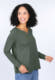 3/4-Arm-Shirt Adrijana solid  - thyme