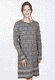 Strickkleid Suri damast  - grey