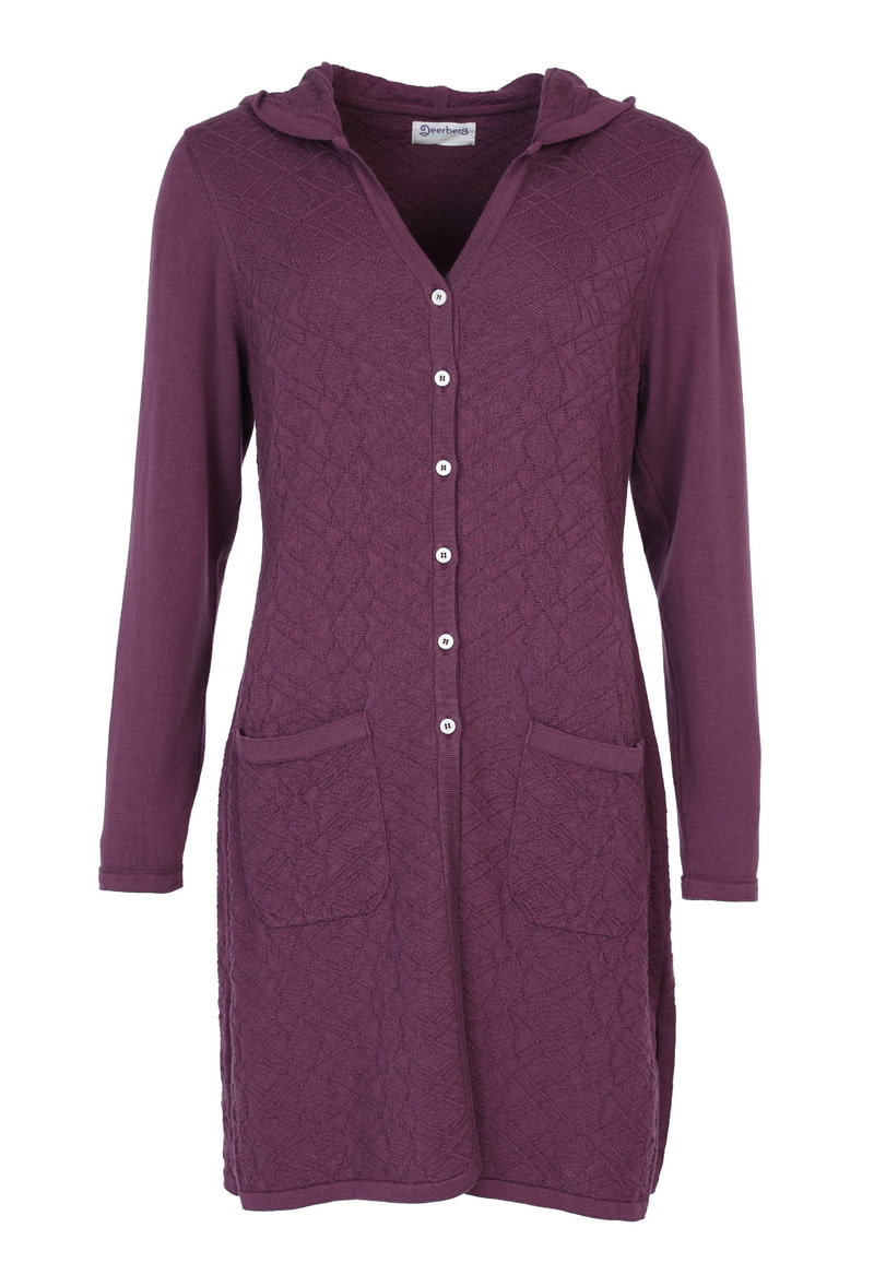 Strickjacke Fannie - plum