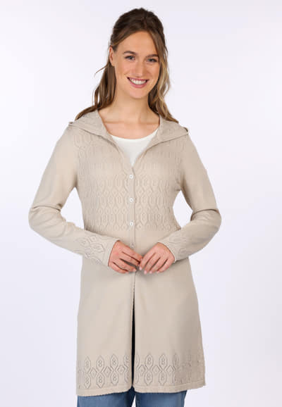 Strickmantel Brenda  - dune