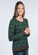 Strickjacke Renee damast  - bottle green