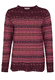 Strickpullover Sofia damast  - plum