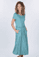 Kleid Malind Tulip Bow - turquoise