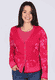 Strickjacke Lindara blossom  - cerise