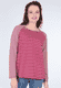Sweater Wiebka stripe - purple