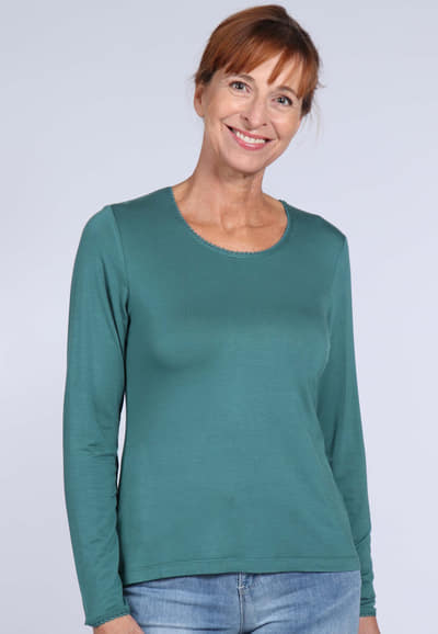 Langarmshirt Philia - bottle green
