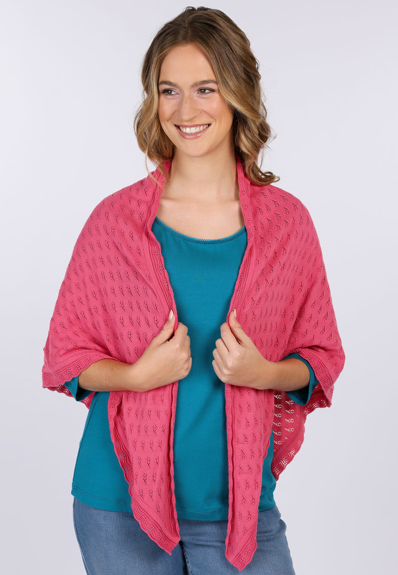 Dreieckstuch Lisa  - fuchsia