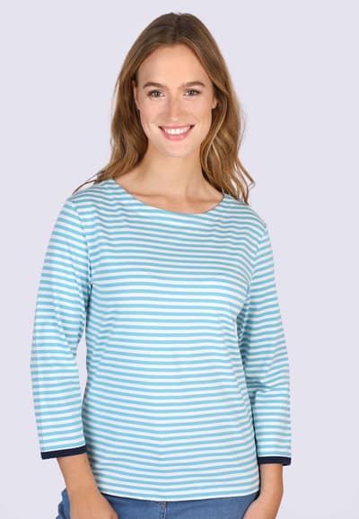 3/4-Arm-Shirt Beantine stripes - reef