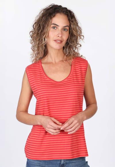 Top Cinnia stripe - sienna