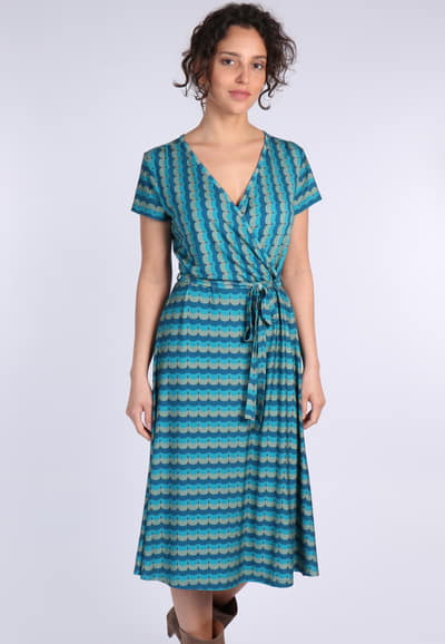 Kleid Mailys stripe  - deep ocean