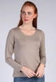 Langarmshirt Philia  - oyster