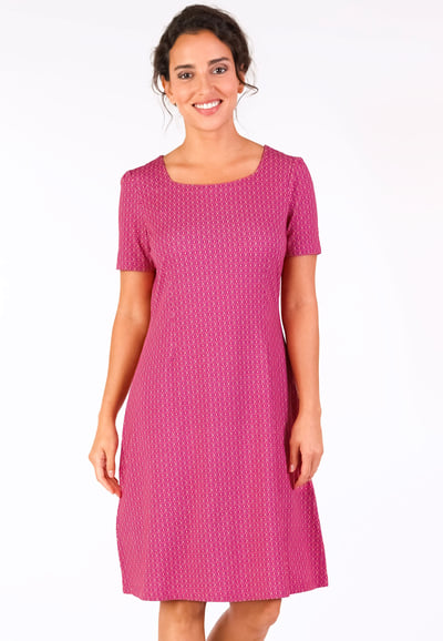Kleid Imani geo peach - flamingo