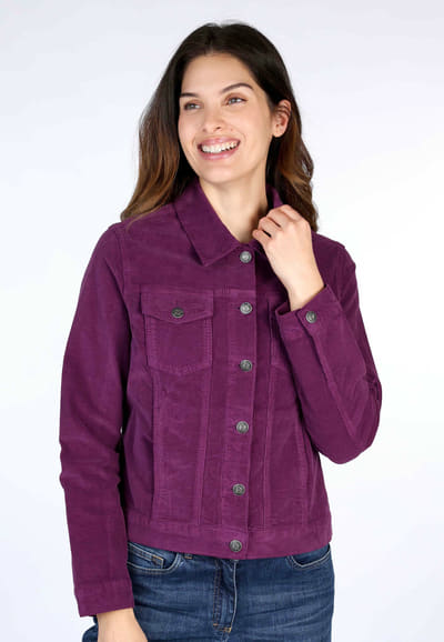 Cordjacke Nojelle  - deep purple