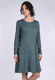 Kleid Jolieta geo flower - deep ocean