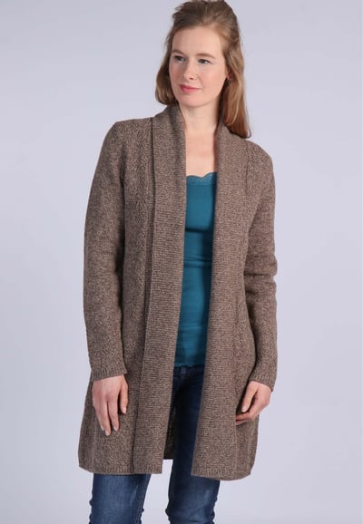 Strickjacke Walla - mocca