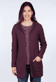 Strickjacke Uta  - deep purple